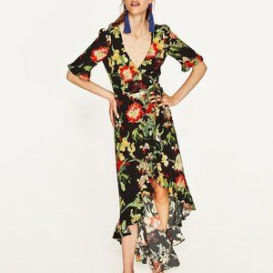 Zara Floral Wrap Dress